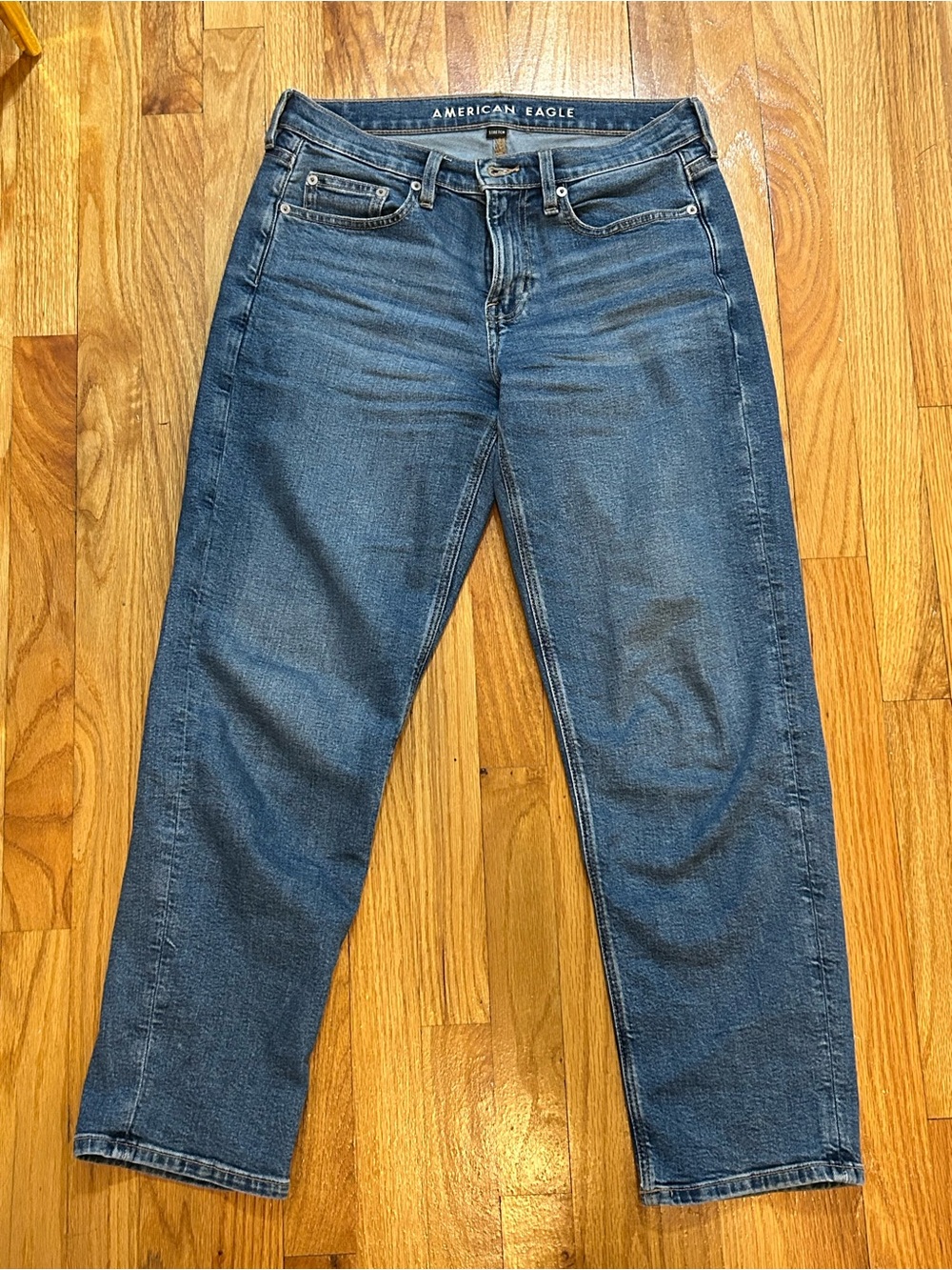 American Eagle Outfitters Dark Blue Straight Leg Jeans